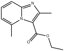 咪唑[1,2-A]吡啶-3-羧酸2,5-二甲基-乙酯 结构式