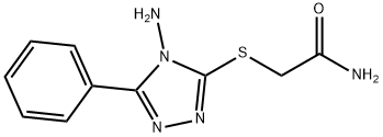 2-(4-AMINO-5-PHENYL-4H-[1,2,4]TRIAZOL-3-YLSULFANYL)-ACETAMIDE 结构式