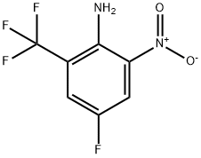 4-氟-2-硝基-6-(三氟甲基)苯胺 结构式