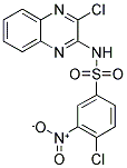 4-CHLORO-N-(3-CHLORO-QUINOXALIN-2-YL)-3-NITRO-BENZENESULFONAMIDE 结构式