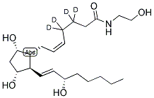 N-(2-HYDROXYETHYL)-9ALPHA, 11ALPHA, 15S-TRIHYDROXY-PROSTA-5Z, 13E-DIEN-1-AMIDE-3,3,4,4-D4 结构式