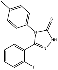 5-(2-氟苯基)-4-(4-甲基苯基)-4H-1,2,4-三唑-3-硫醇 结构式