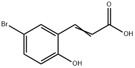5-BROMO-2-HYDROXYCINNAMIC ACID 结构式