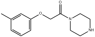 1-PIPERAZIN-1-YL-2-M-TOLYLOXY-ETHANONE 结构式