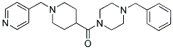 1-BENZYL-4-[(1-(4-PYRIDINYLMETHYL)PIPERIDIN-4-YL)CARBONYL]PIPERAZINE 结构式