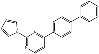 4-[1,1'-BIPHENYL]-4-YL-2-(1H-PYRROL-1-YL)PYRIMIDINE 结构式