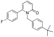 1-(4-TERT-BUTYLBENZYL)-6-(4-FLUOROPHENYL)PYRIDIN-2(1H)-ONE 结构式