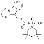 FMOC-2,2,6,6-TETRAMETHYLPIPERIDINE-N-OXYL-4-AMINO-4-CARBOXYLIC ACID 结构式