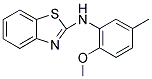 BENZOTHIAZOL-2-YL-(2-METHOXY-5-METHYL-PHENYL)-AMINE 结构式