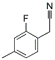 2-Fluoro-4-methylphenylacetonitrile 结构式