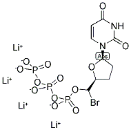 5-BROMO-2',3'-DIDEOXYURIDINE-5'-TRIPHOSPHATE LITHIUM SALT 结构式