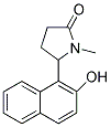 5-(2-Hydroxy-1-naphthyl)-1-methylpyrrolidin-2-one 结构式