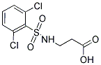 3-[[(2,6-DICHLOROPHENYL)SULFONYL]AMINO]PROPANOIC ACID 结构式