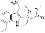 4-AMINO-1,8-DIETHYL-1,3,4,9-TETRAHYDROPYRANO[3,4-B]INDOLE-1-ACETIC ACID METHYL ESTER 结构式