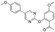 1-(4-METHOXY-2-([5-(4-METHOXYPHENYL)PYRIMIDIN-2-YL]OXY)PHENYL)ETHANONE 结构式