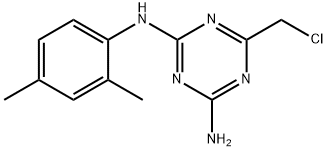 6-氯甲基-N-(2,4-二甲基-苯基)-[1,3,5]三嗪-2,4-二胺 结构式