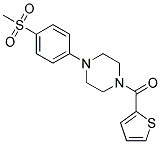1-[4-(METHYLSULFONYL)PHENYL]-4-(THIEN-2-YLCARBONYL)PIPERAZINE 结构式