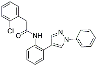 2-(2-CHLOROPHENYL)-N-[2-(1-PHENYL-1H-PYRAZOL-4-YL)PHENYL]ACETAMIDE 结构式