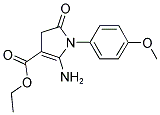 ETHYL 2-AMINO-1-(4-METHOXYPHENYL)-5-OXO-4,5-DIHYDRO-1H-PYRROLE-3-CARBOXYLATE 结构式