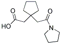 [1-(2-OXO-2-PYRROLIDIN-1-YLETHYL)CYCLOPENTYL]ACETIC ACID 结构式