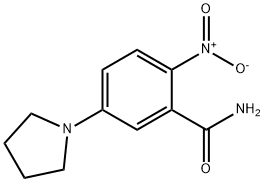 2-硝基-5-(吡咯烷-1-基)苯甲酰胺 结构式