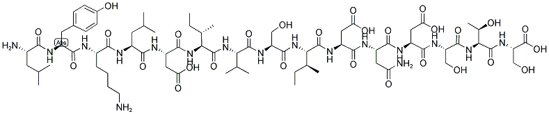 H-LEU-TYR-LYS-LEU-ASP-ILE-VAL-SER-ILE-ASP-ASN-ASP-SER-THR-SER-OH 结构式