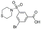 3-BROMO-5-(THIOMORPHOLINE-4-SULFONYL)-BENZOIC ACID 结构式