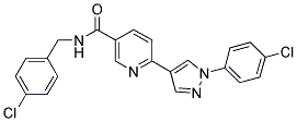 N-(4-CHLOROBENZYL)-6-[1-(4-CHLOROPHENYL)-1H-PYRAZOL-4-YL]NICOTINAMIDE 结构式