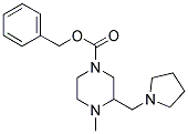 4-METHYL-3-PYRROLIDIN-1-YLMETHYL-PIPERAZINE-1-CARBOXYLIC ACID BENZYL ESTER 结构式