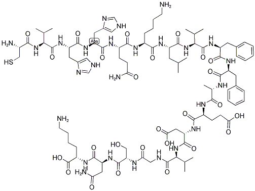 CYS-BETA- AMYLOID (12 - 28) 结构式