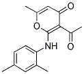 3-ACETYL-2-(2,4-DIMETHYL-PHENYLAMINO)-6-METHYL-PYRAN-4-ONE 结构式