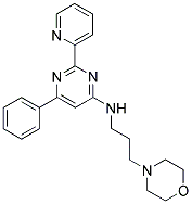 (3-MORPHOLIN-4-YL-PROPYL)-(6-PHENYL-2-PYRIDIN-2-YL-PYRIMIDIN-4-YL)-AMINE 结构式