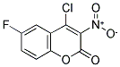 4-CHLORO-6-FLUORO-3-NITROCOUMARIN 结构式