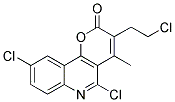 5,9-DICHLORO-3-(2-CHLOROETHYL)-4-METHYL-2H-PYRANO[3,2-C]QUINOLIN-2-ONE 结构式