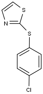 2-[(4-CHLOROPHENYL)SULFANYL]-1,3-THIAZOLE 结构式