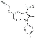 1-[2-Methyl-1-(4-methylphenyl)-5-(prop-2-ynyloxy)-1H-indol-3-yl]ethanone 结构式
