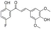2',4-DIHYDROXY-3,5-DIMETHOXY-5'-FLUOROCHALCONE 结构式
