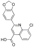 2-(1,3-苯并二唑-5-基)-8-氯喹啉-4-羧酸 结构式