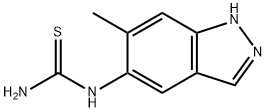 N-(6-METHYL-1H-INDAZOL-5-YL)THIOUREA 结构式