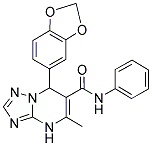 7-(1,3-BENZODIOXOL-5-YL)-5-METHYL-N-PHENYL-4,7-DIHYDRO[1,2,4]TRIAZOLO[1,5-A]PYRIMIDINE-6-CARBOXAMIDE 结构式