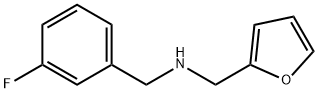 N-(3-氟苄基)-1-(呋喃-2-基)甲胺 结构式