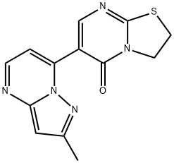 6-(2-Methylpyrazolo[1,5-a]pyrimidin-7-yl)-2,3-dihydro-5H-[1,3]thiazolo[3,2-a]pyrimidin-5-one 结构式