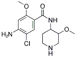 (4-Amino-5-chloro-2-methoxy)-N-[3-methoxy(4-piperidyl)]benzamide 结构式