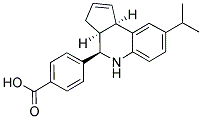 4-[(3aS,4R,9bR)-8-Isopropyl-3a,4,5,9b-tetrahydro-3H-cyclopenta[c]quinolin-4-yl]benzoic acid 结构式