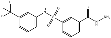 3-(肼羰基)-N-(3-(三氟甲基)苯基)苯磺酰胺 结构式