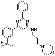 (3-MORPHOLIN-4-YL-PROPYL)-[2-PHENYL-6-(3-TRIFLUOROMETHYL-PHENYL)-PYRIMIDIN-4-YL]-AMINE 结构式