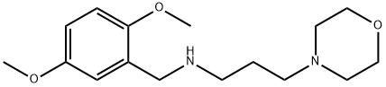 (2,5-DIMETHOXY-BENZYL)-(3-MORPHOLIN-4-YL-PROPYL)-AMINE 结构式
