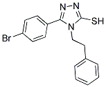 5-(4-BROMO-PHENYL)-4-PHENETHYL-4H-[1,2,4]TRIAZOLE-3-THIOL 结构式