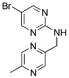 5-BROMO-N-[(5-METHYLPYRAZIN-2-YL)METHYL]PYRIMIDIN-2-AMINE 结构式