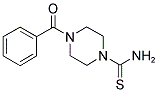 4-BENZOYLPIPERAZINE-1-CARBOTHIOAMIDE 结构式